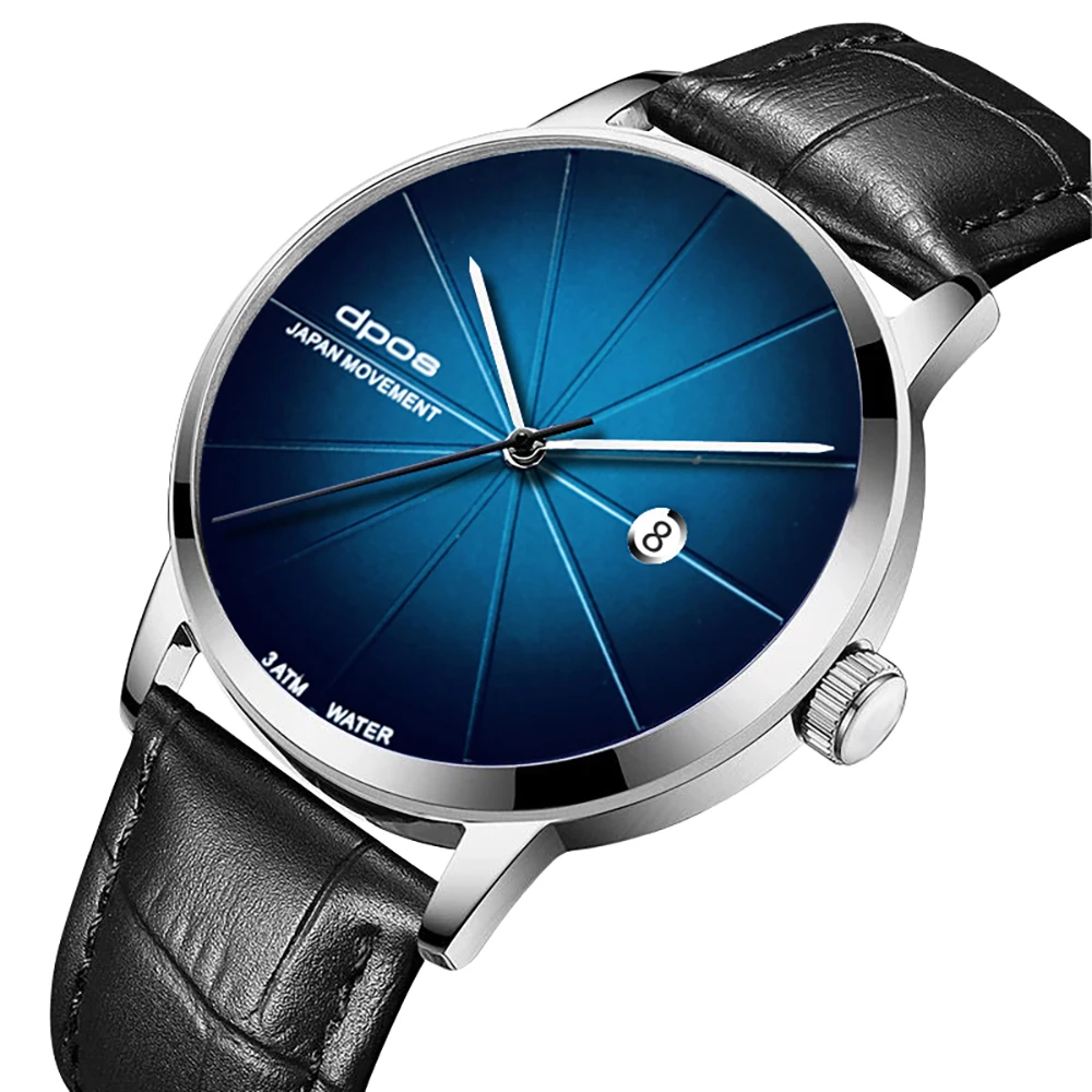 Новинка 2019 Роскошные Кварцевые часы для мужчин водонепроницаемые спортивный