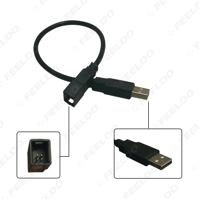 Автомагнитола FEELDO аудио 2 0 USB-порт к 4-контактному входу медиа-адаптер для
