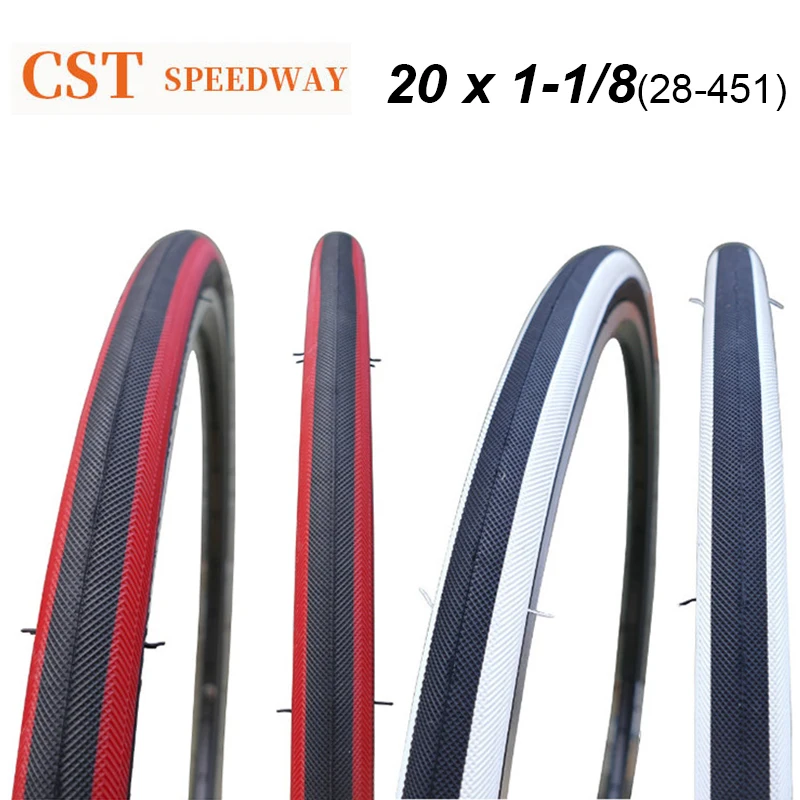 CST 20*1-1/8 велосипедные шины C1288 BMX складные сверхлегкие резиновые детские 451 черные