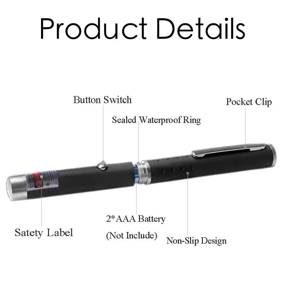 

3-color rechargeable Laser Sight Pointer 5MW High Power laser pointer 500-1000m range Powerful Laser Meter For Office Meeting