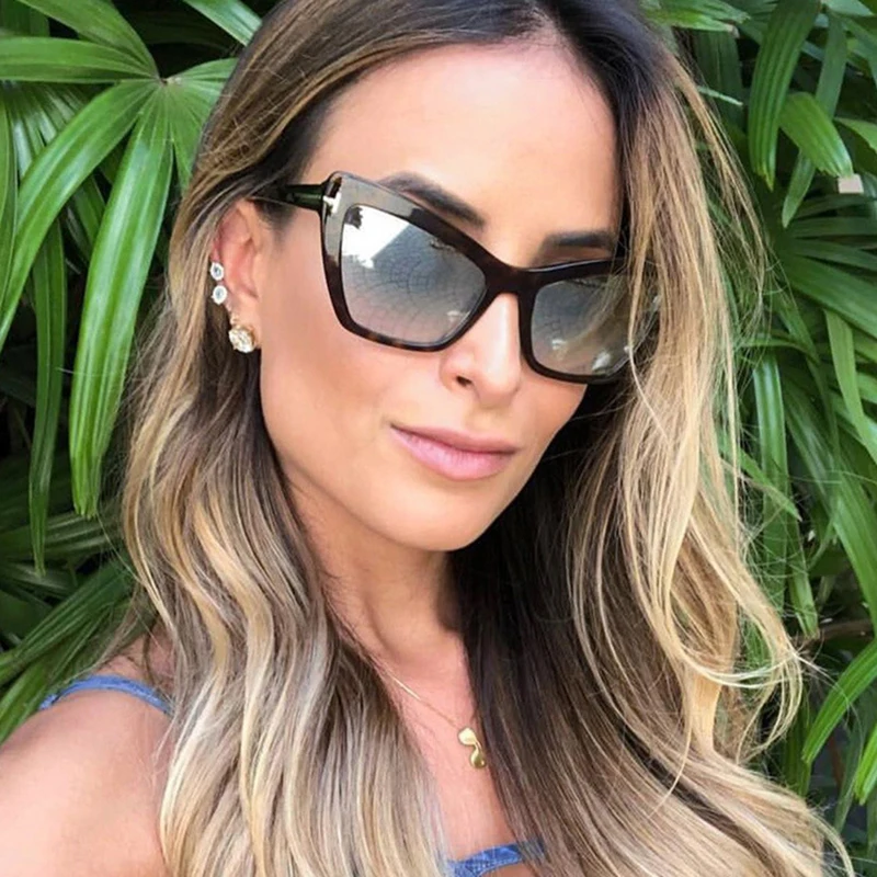 

Sunglasses Women Trending Products 2020 Fashionable Cat Eye Driving Decorative Black Pink Yellow Glasses Black Lenses