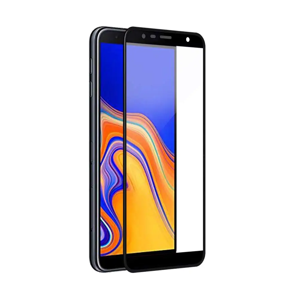 Защита экрана для Samsung Galaxy J6 + 2018 твердость 9H закаленное стекло Plus J610 (черный) |