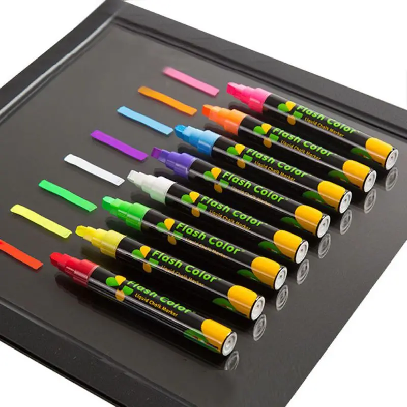 Милый яркий маркер флуоресцентный жидкий неоновая ручка для светодиодной доски