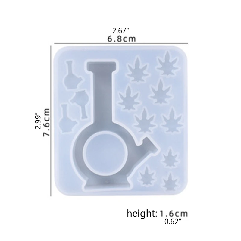 Handmade Quicksand Epoxy Resin Mold Kettle Maple Leaf Bone Shaped Model Silicone Mould DIY Crafts Casting Tools |