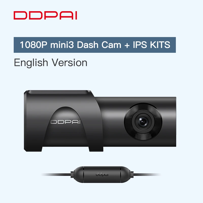 Add IPS Kits DDPai Mini3 1600P Full HD видеорегистратор Wi-Fi 32G Автомобильный видеорегистратор с WDR g-сенсором 24H Циклическая запись записи - Название цвета: Add IPS Kits