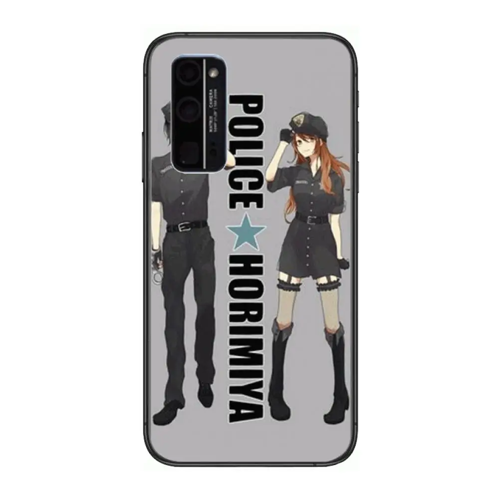 

horimiya manga anime case Phone Case Hull For Huawei Honor 8 9 10 20 30 A S Lite Pro 5g i Black Back Soft Cell Cover Pretty