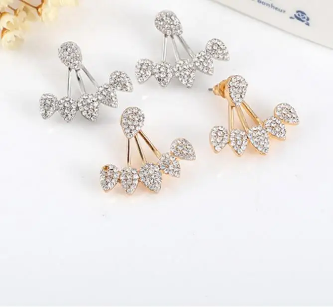 

Women Fashion Water Rhinestone Ear Studs Earrings Gift Jewelry