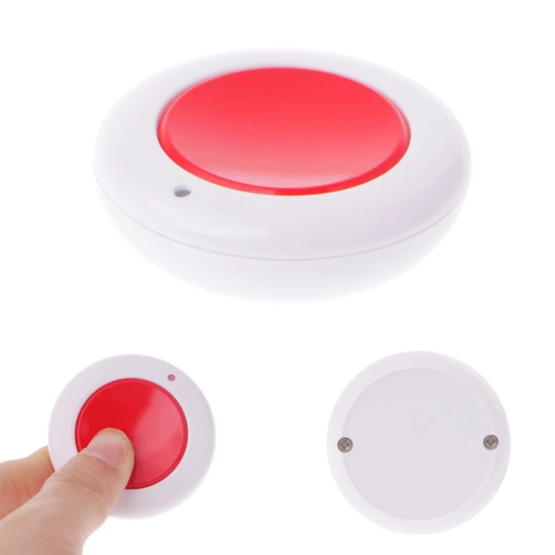 

DC 9V 12V 24V 10A 1-Button 433MHz RF беспроводной пульт дистанционного управления круглый передатчик