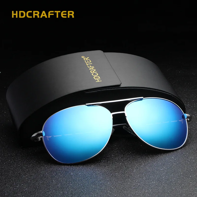 2020 HDCRAFTER поляризационные солнцезащитные очки для мужчин винтажные мужские