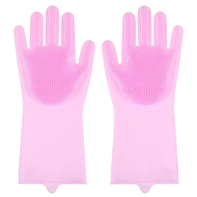 Силиконовые перчатки для мытья посуды многофункциональная кухонная бытовая