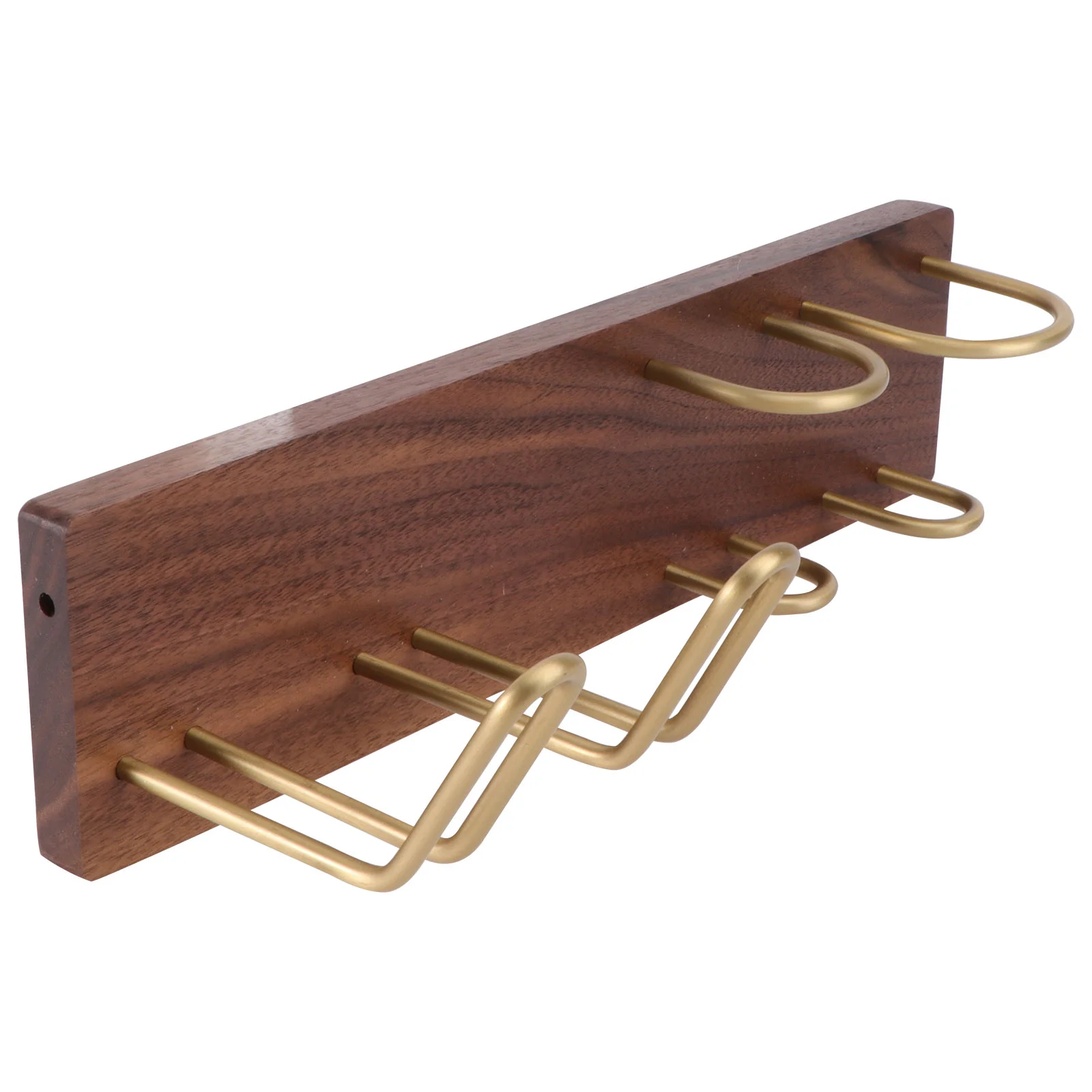 

1PC Wood Hair Dryer Rack Wall-mounted Toilet Bracket for Home (Brown)