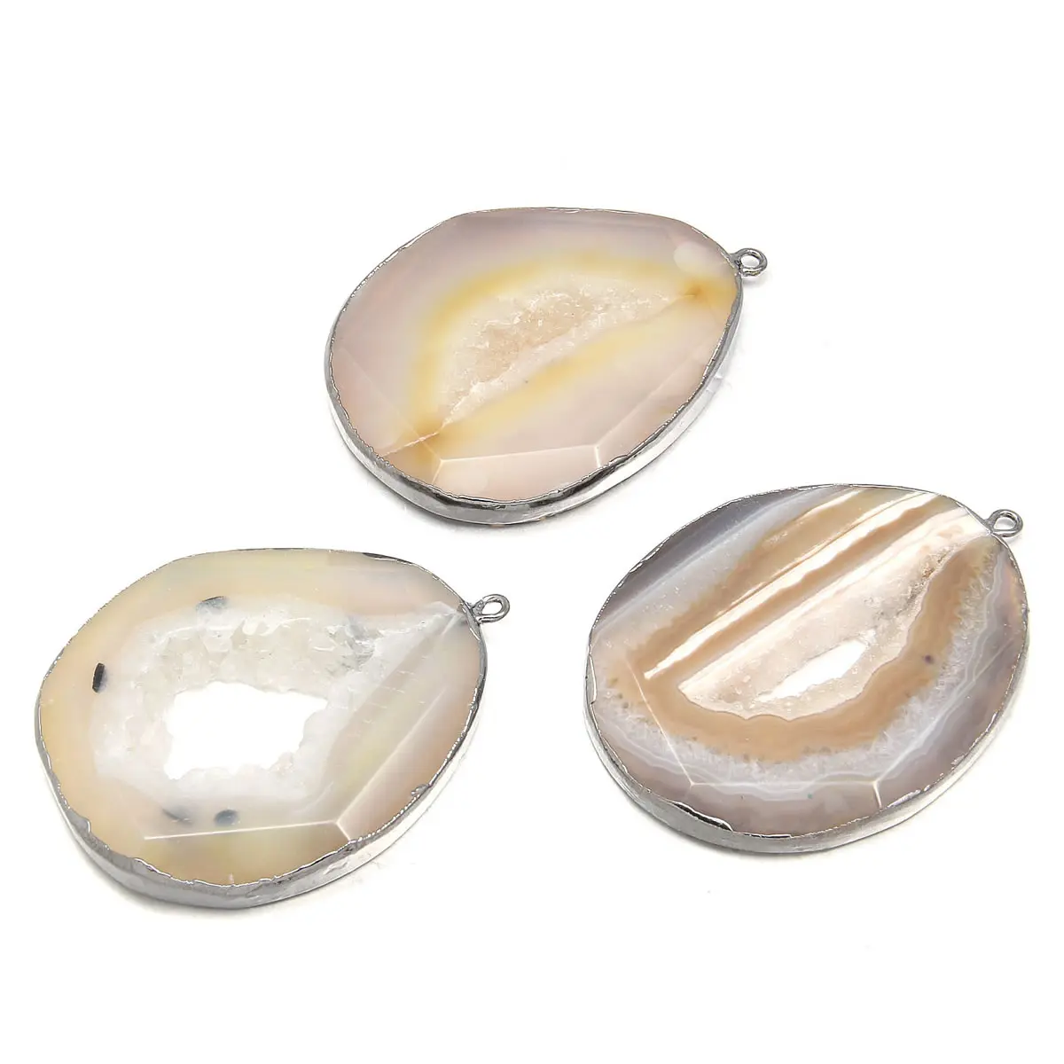 5 мм толщиной в форме яйца агаты кулон отверстие 2мм-40х50мм темперамент