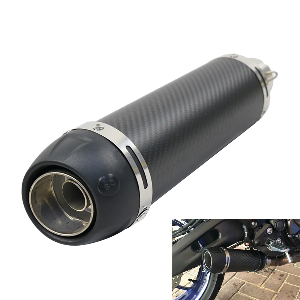 

Motorcycle Exhaust Muffler Carbon Fiber Sliding Exhaust Muffler 2020 New