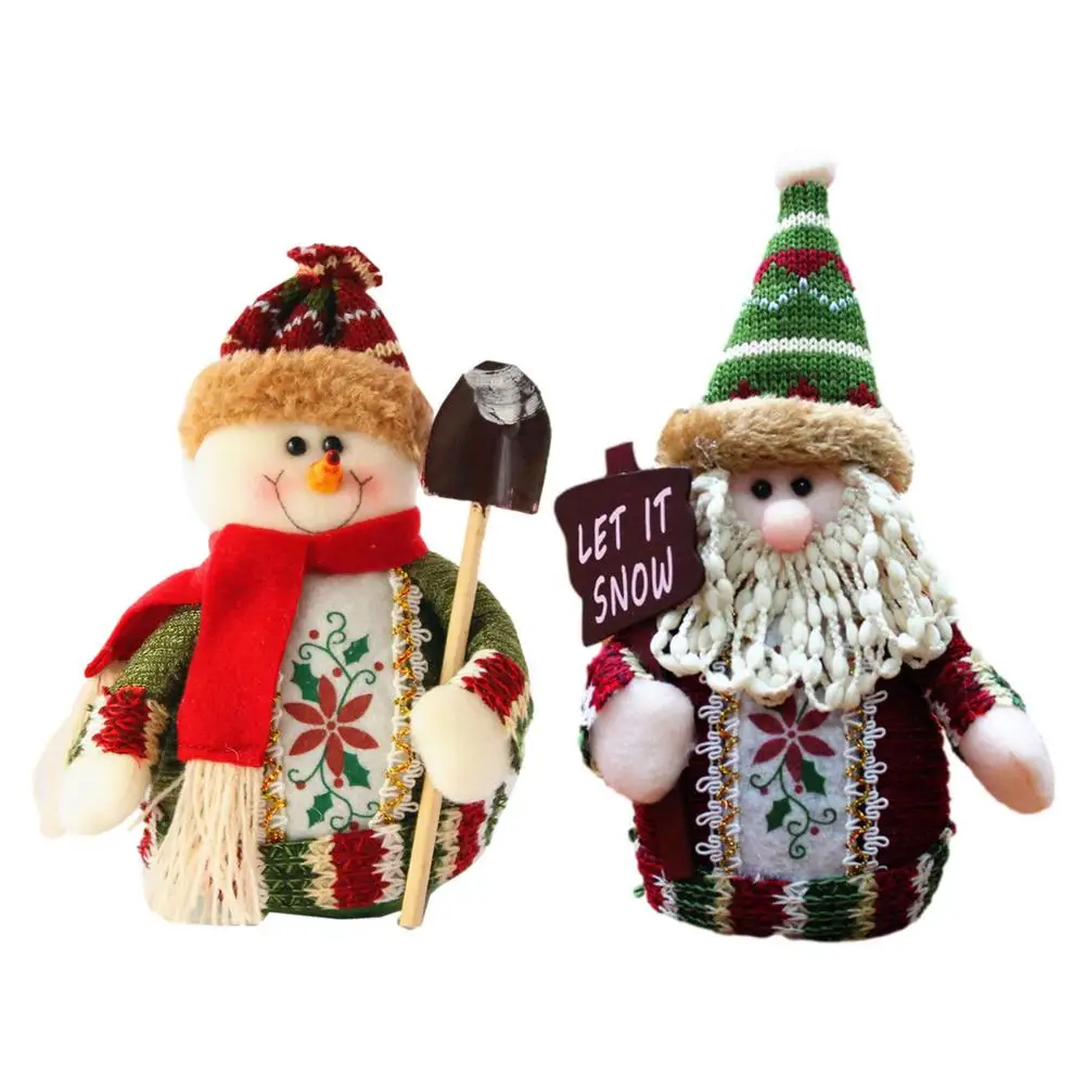 

Рождественская Кукла Санта-Клаус, рождественские украшения для дома, украшения, кукла снеговик, Рождественская елка, Декор, рождественские ...