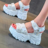 gladiators women cotton blend nylon platform wedge sandals open toe high heel creepers summer fashion sneakers 34 35 36 37 38 39