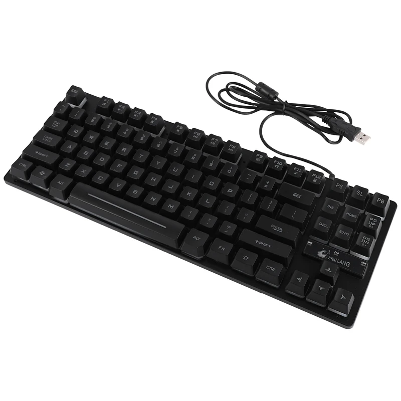 

ZIYOU LANG Wired 87 Key Gaming Keyboard Rgb Mix Backlight Luminous For Desktop Laptop Esports Games Feel Mechanical
