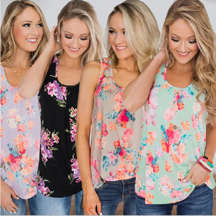 

A Tendência De Moda Casual imprime a T-Shirt De Cima Das Mulheres Com Pescoço Inferior 2021 Estilo Italiano
