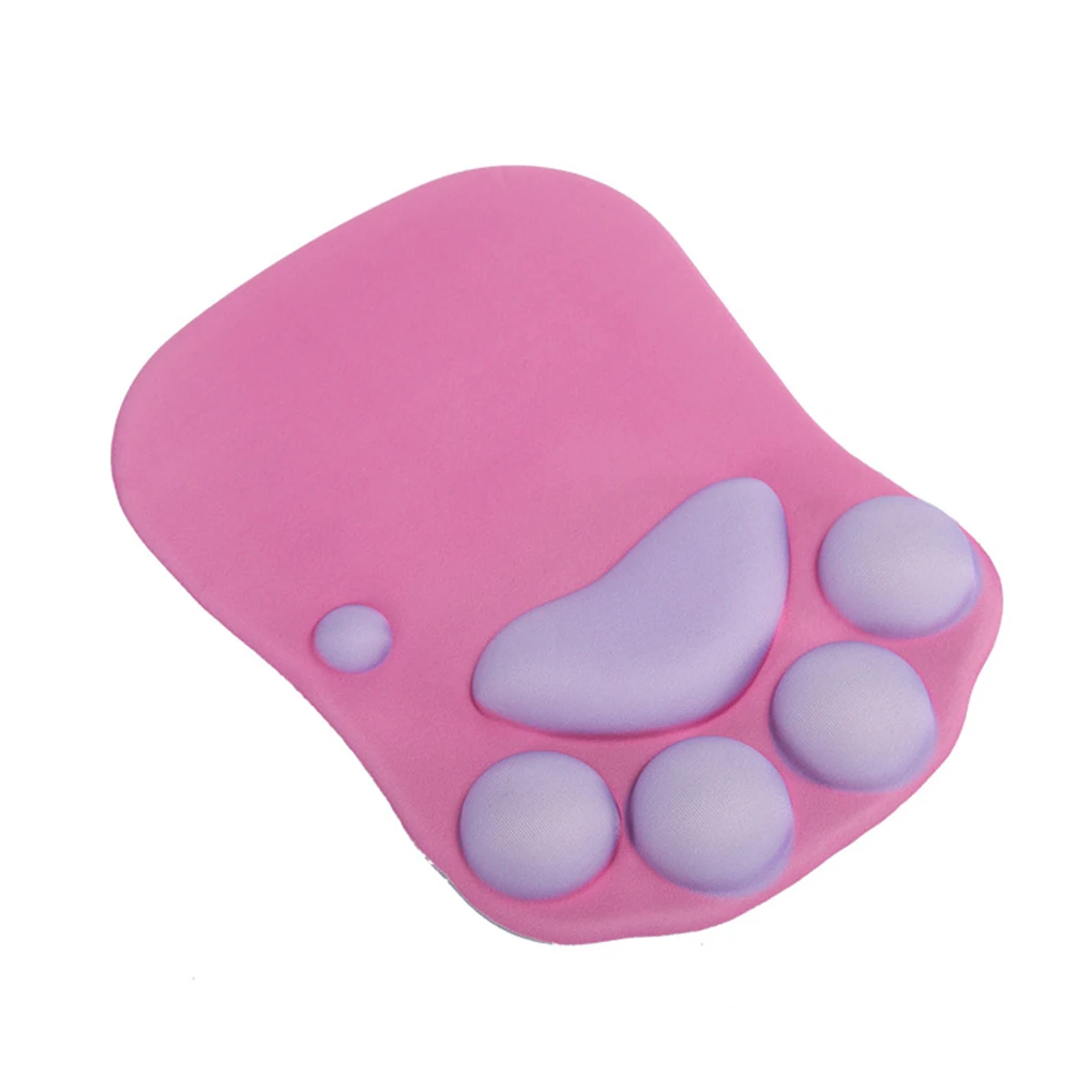 

3D Mouse Pad Soft Silicone Cute Cat Paw Mouse Mat Memory Foam Wrist Rests Cushions Mousepad for kids Laptop Computer Mousepad