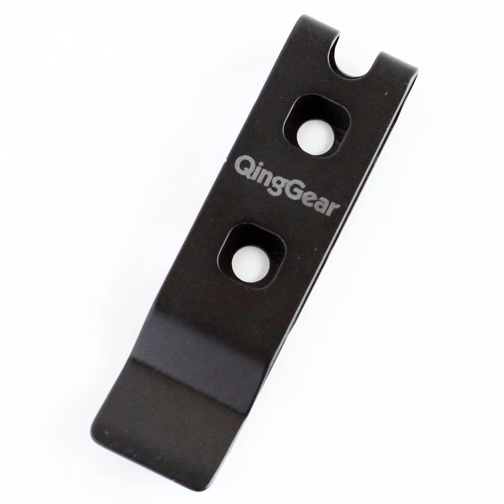 QingGear открытый инструмент черный тактический металлический зажим для ремня с монтажным оборудованием Kydex кобура оболочка зажим петля