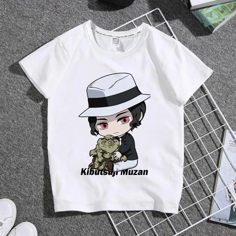 

2021 New Style Summer Children's Clothing Printed Tees Demon Slayer's Blade Anime Unisex Short-Sleeved Cartoon T-shirt