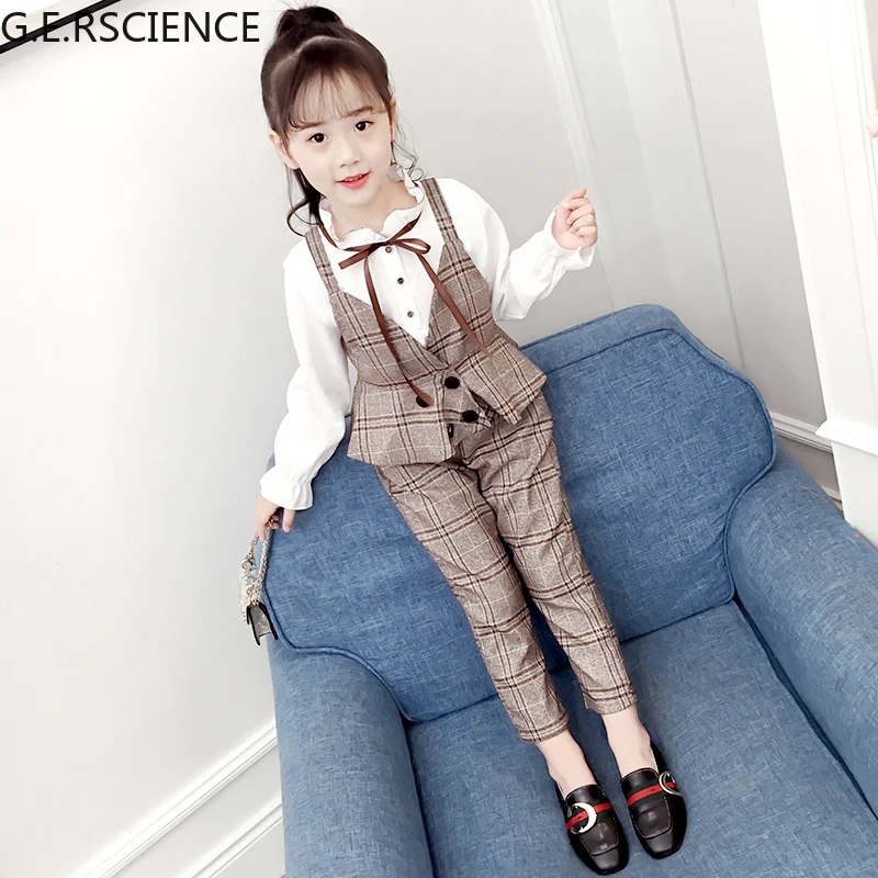 

2021 Girls Clothing Set Kids 3 Pieces Clothes Sportswear Toddler Girls Spring and Autumn