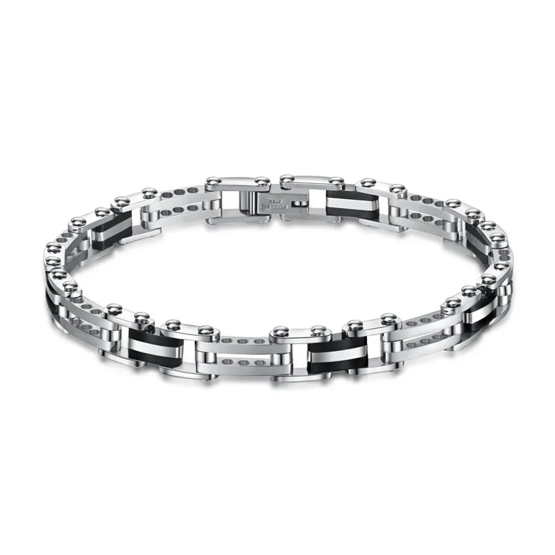 Мужские браслеты из нержавеющей стали ZINDOV черный розовое золото высокое
