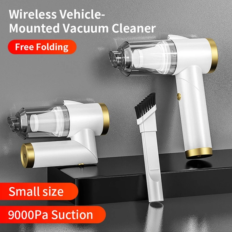 Car Vacuum Cleaner 9000Pa Cordless Handheld Mini Interior & Home&ampComputer Cleaning Wireless | Бытовая техника