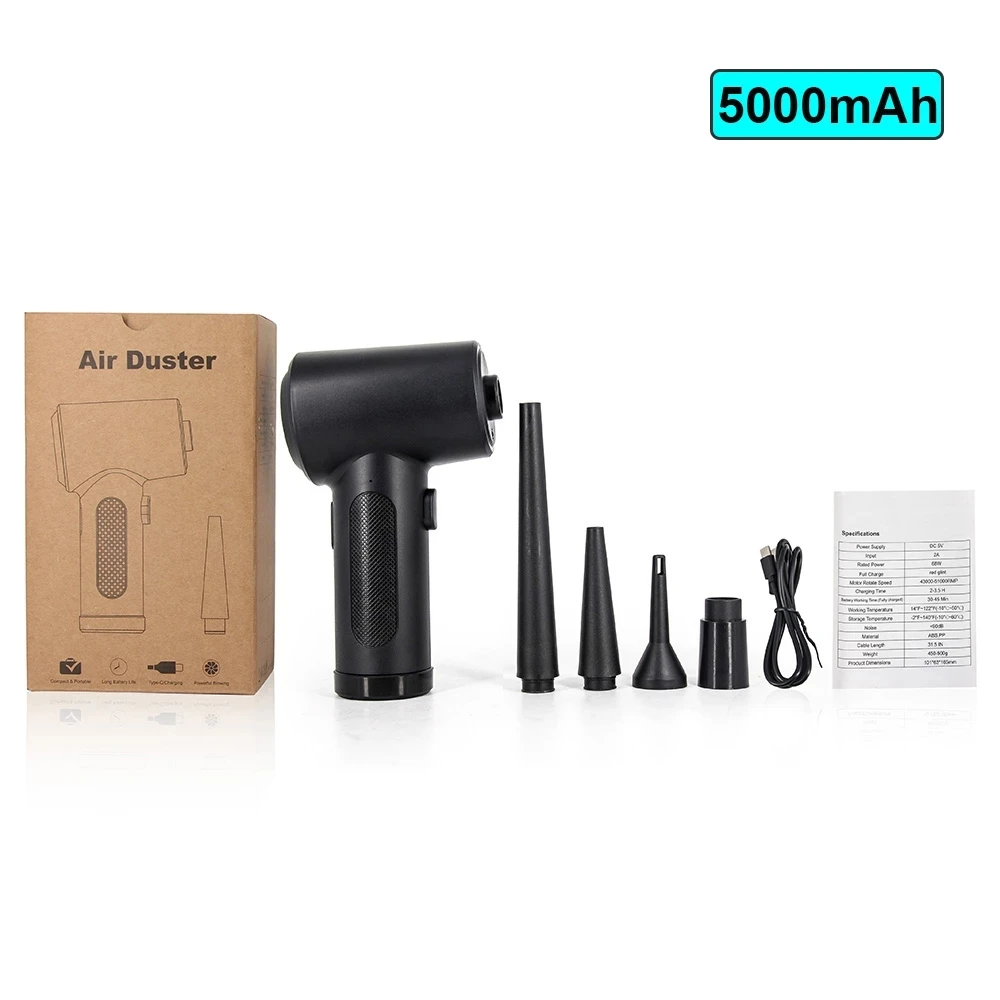 68 Вт 5000 мАч электрический беспроводной очиститель клавиатуры | Компьютеры и офис