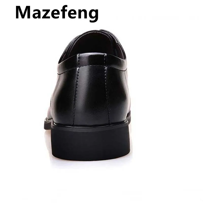 Mazefeng/Большие размеры 38 48 Новые Мужские модельные туфли Повседневные мужские из