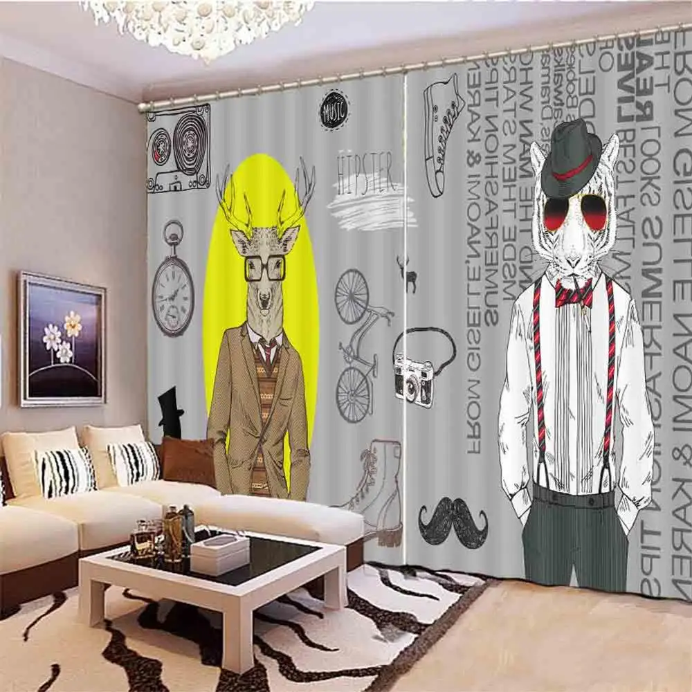 3D занавески на заказ красивое модное украшение для помещений современные