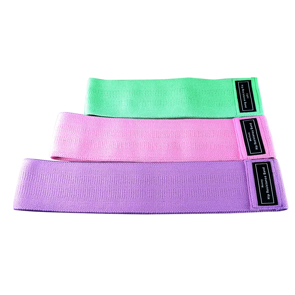 3 Levels Resistance Bands for Legs Butt Exercise Booty Hip Wide Workout Loop Anti Slip Circle Fitness Elastic | Спорт и развлечения