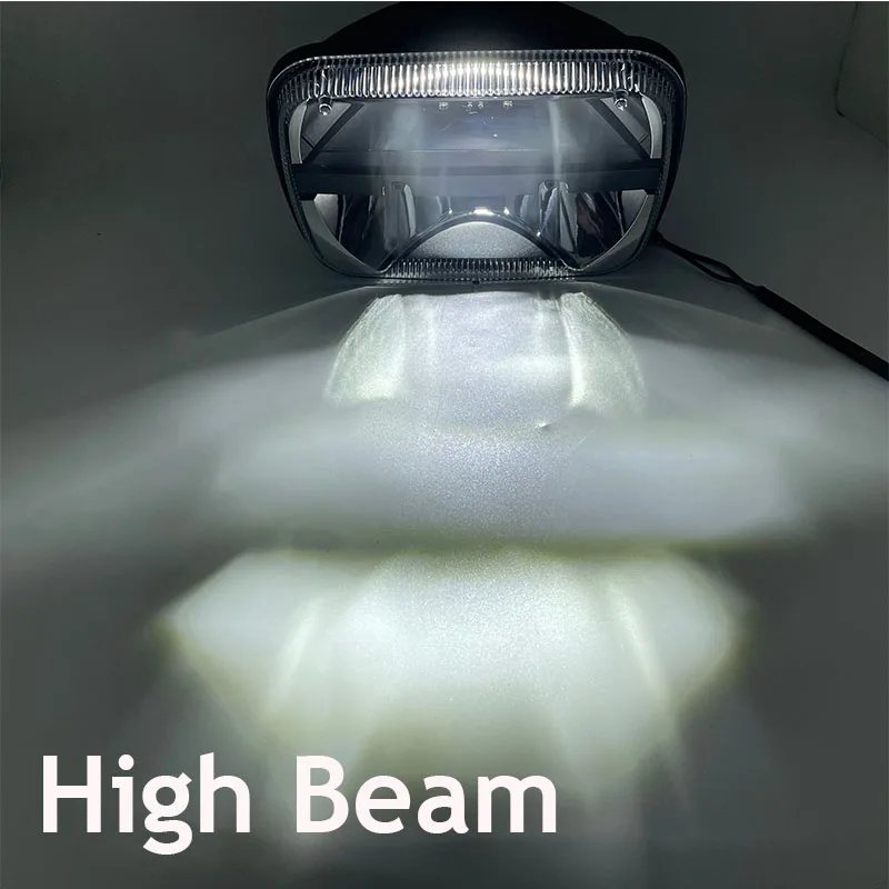 5X7 7x6 дюймов квадратные светодиодные фары с указателем поворота Hi/Lo Beam DRL
