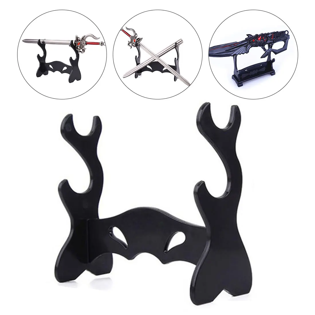 

Sword Wand Series X4YD Two Layer Display Stand For Cartoon And Comic Display High Quality Tools Parts