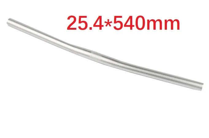 Silver 540mm Litepro monster велосипедный Руль 25,4 мм 540 мм 580 мм прямой/горизонтальный руль из алюминиевого сплава Сверхлегкий черный серебристый - Цвет: Silver 540mm