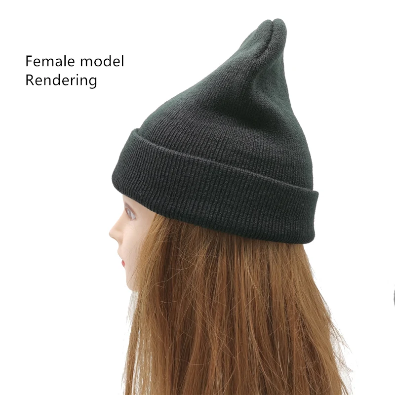 Winter Autumn Solid Color Adult Child Unisex Beanies Hats Large Big Ice Cream Windproof Keep Warm Cold Caps Plus Size Men W24