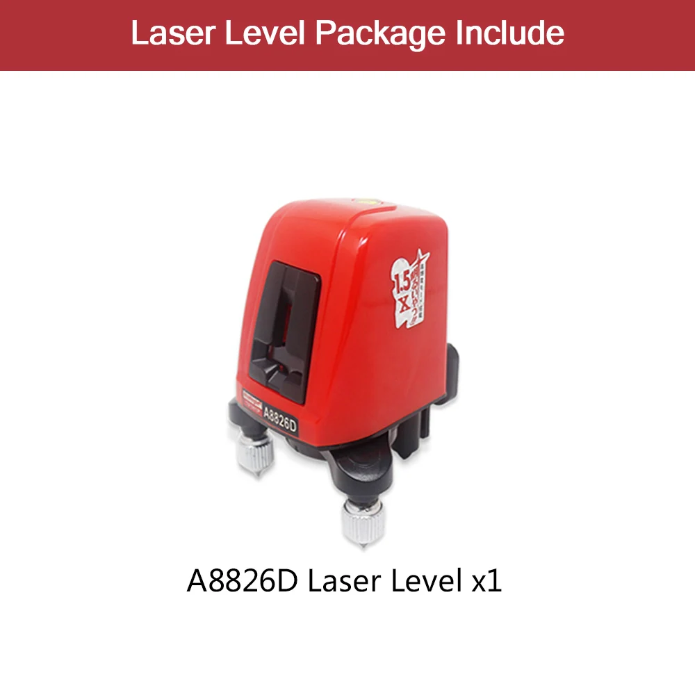 Only laser level A8826D лазерный уровень 2 красный крест линия 1 точка AK435 горизонтальный Vertival 360 роторный самонивелирующийся Nivel лазерный диагностический инструмент - Цвет: Only laser level