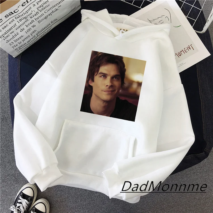 

Женские свитшоты с принтом "Дневники вампира", модель 90 ", крутые женские свитшоты с принтом Деймона в стиле Харадзюку, 2020, забавная уличная одежда, Женская Толстовка