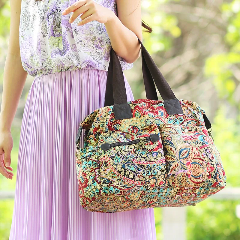 

Новинка 2020, вместительная и легкая дорожная сумка через плечо с прослойным принтом, Наклонная Сумка через плечо, женская сумка для мам