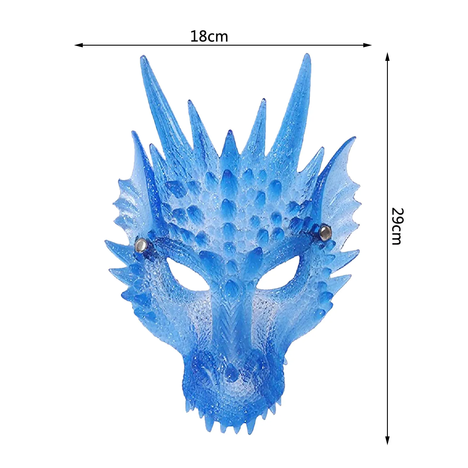 

Transparent Dragon Horror Mask Toys Halloween Party Decoration Costume Cosplay Toys Props Creepy Adults Party Half Face Masks