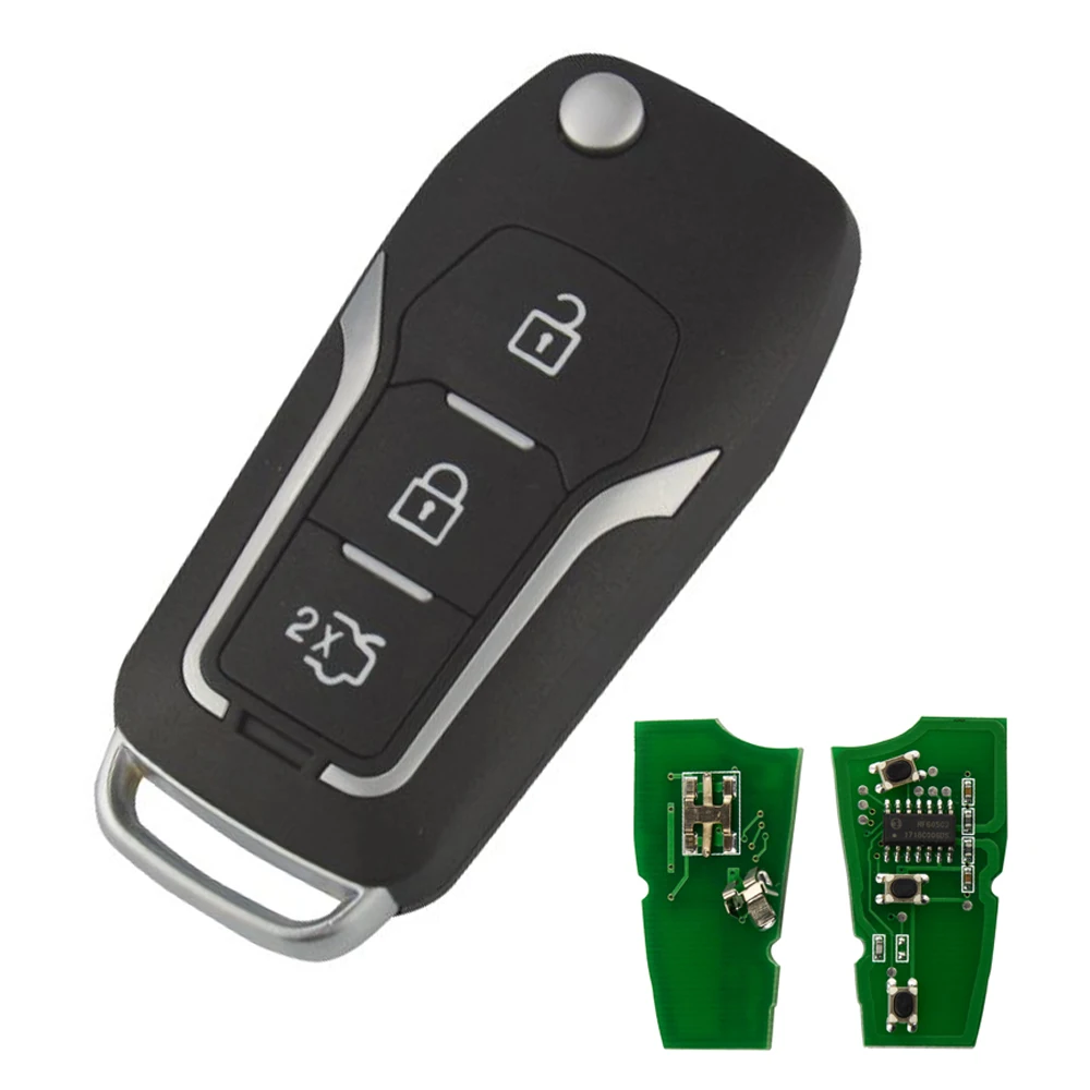 Okeytech 433M для Ford Focus 2 Mk2 Mk3 Kuga Ranger Fiesta C Max Mondeo откидной складной пульт дистанционного
