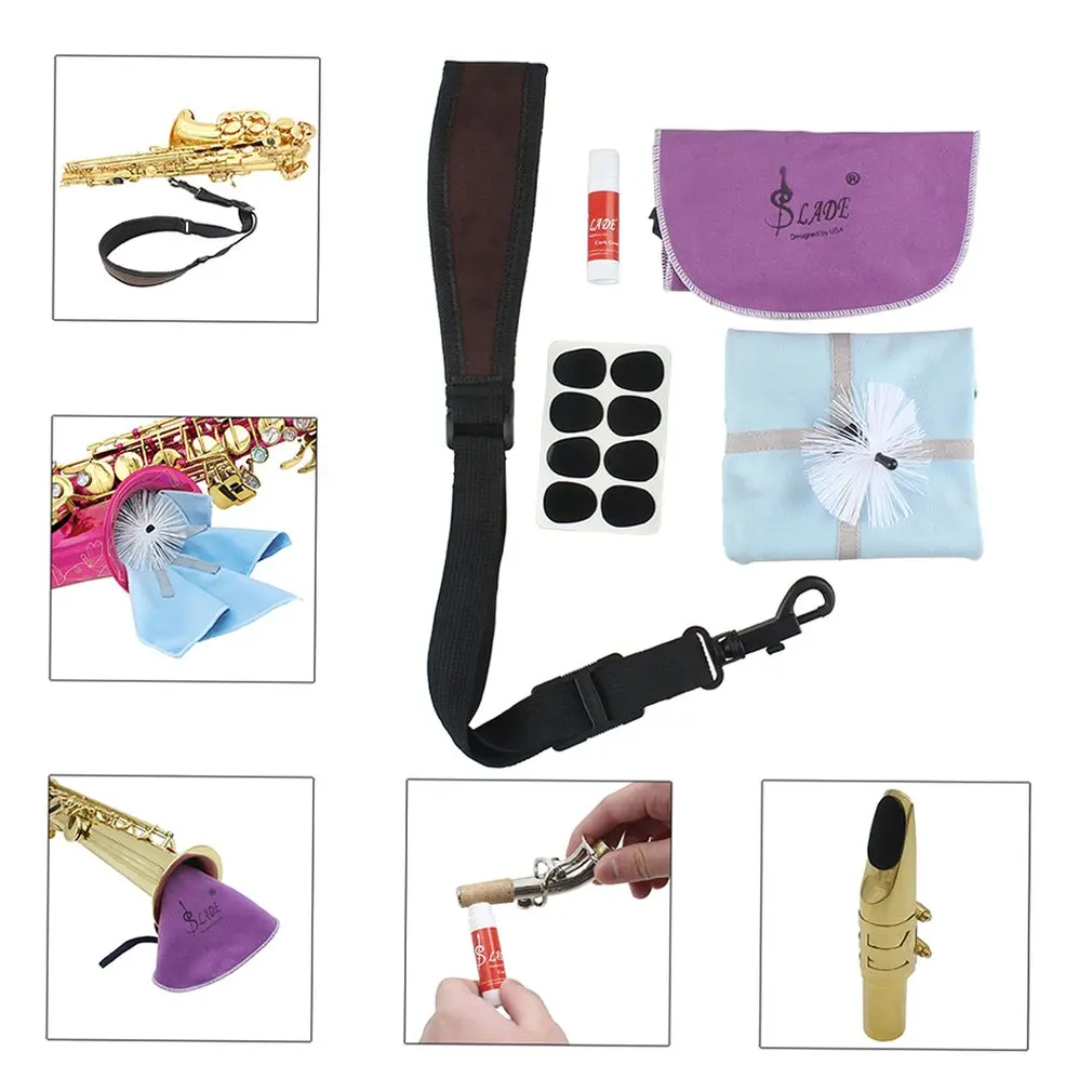 Professional Adjustable Harness Shoulder Black Sax Saxophone Belt Neck Strap for Alto / Tenor Soprano Accessories | Спорт и