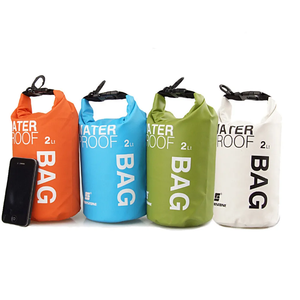 Портативная водонепроницаемая сумка для хранения объемом 2 л сухая Сумка