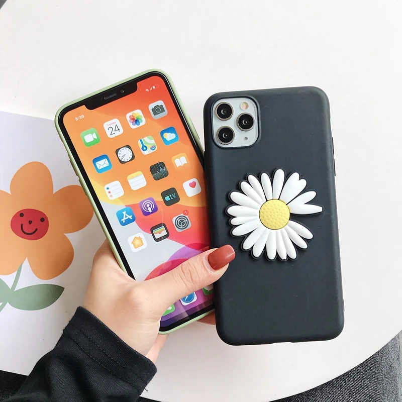 Силиконовый 3D-чехол с маргаритками для Xiaomi Redmi Note 9 9S 8 Pro 8T 7 7A 8A 6A 5 5A 4X Etui Coque Cover Xiomi |
