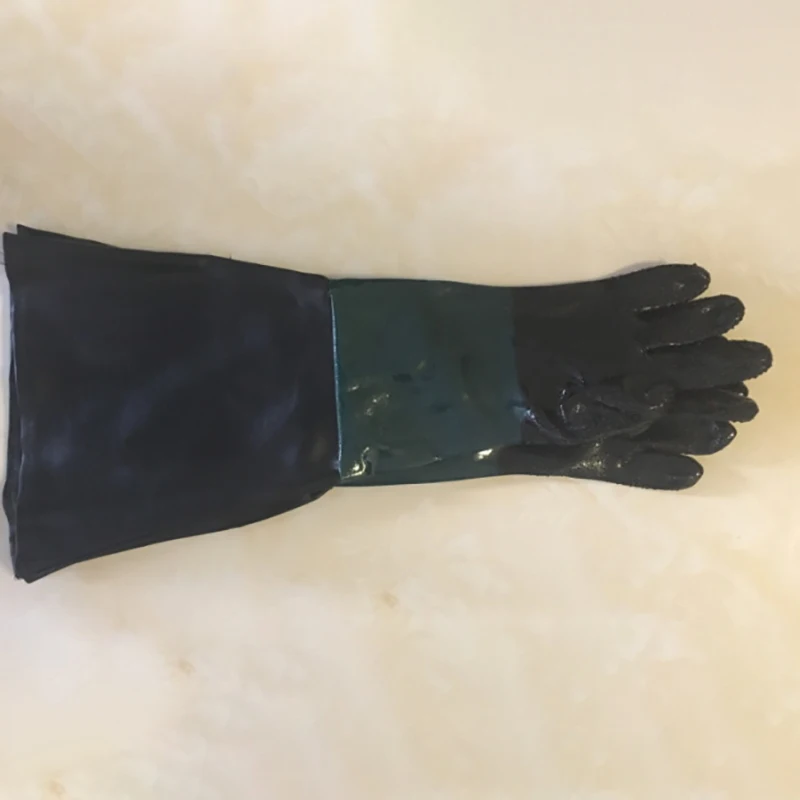 

SHGO HOT-Sandblasting Gloves Rubber Sand Blaster Glove 60cm with O Rings