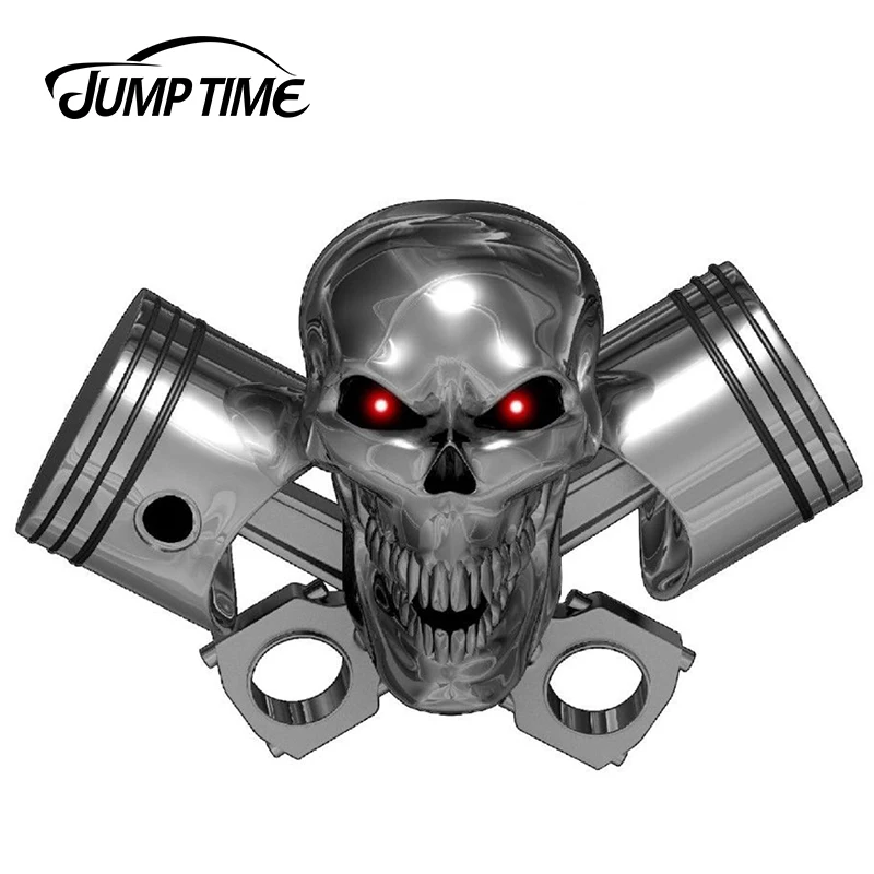 JumpTime 13 см X 8 3D наклейка с изображением мертвой черепа автомобиля большой грузовик