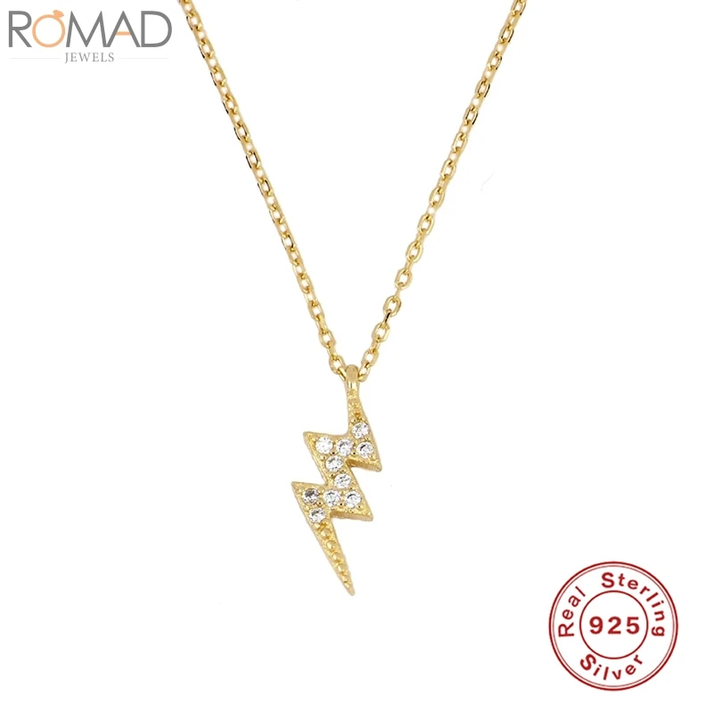 Женское Ожерелье из стерлингового серебра 925 пробы с цирконием и молнией колье