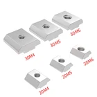 10050 шт. ЕС 20 30 M3 M4 M5 M6 T блок квадратные гайки T-Track скользящий молоток гайка для крепежа алюминиевый профиль