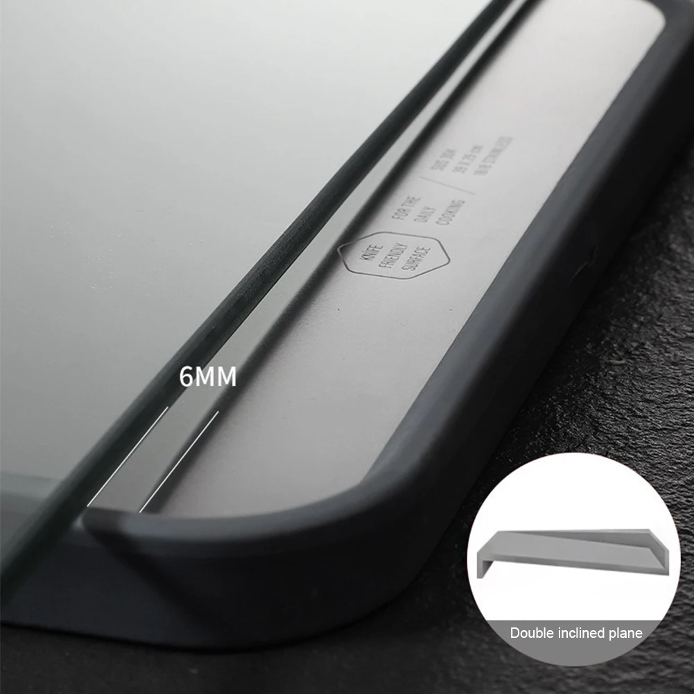 

Stainless Steel No Slip Thickened Vegetables Multifunctional Double Sided Cutting Board Meat Mould Proof Non Toxic Home Kitchen