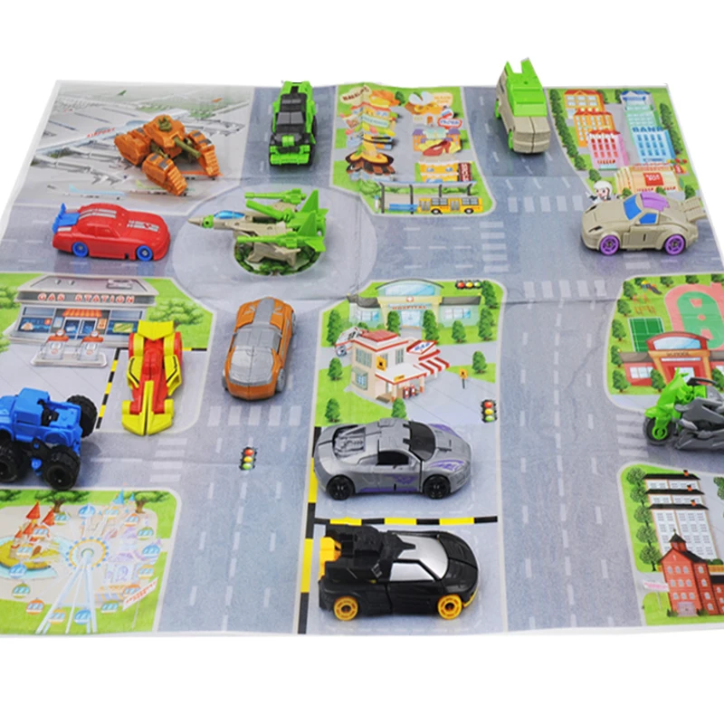 Робот трансформер желтая машинка Совместимая модель Детский конструктор хобби