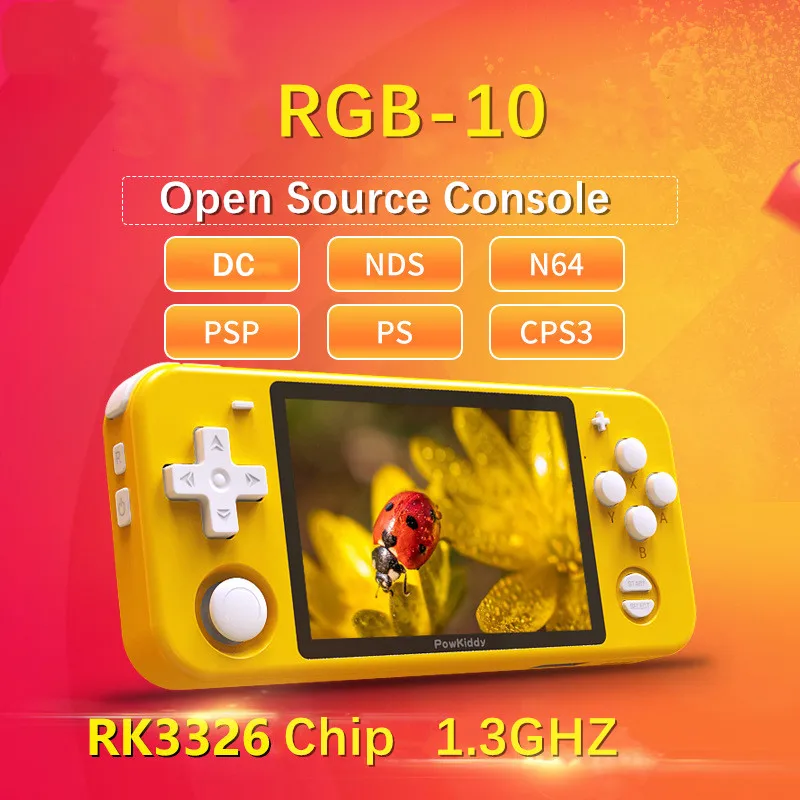 Супер Мини RGB10 чехол для телефона в виде ретро игровой консоли 3 5 дюймов IPS Экран с